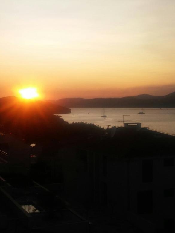 Panoramablick Appartement Trogir Buitenkant foto