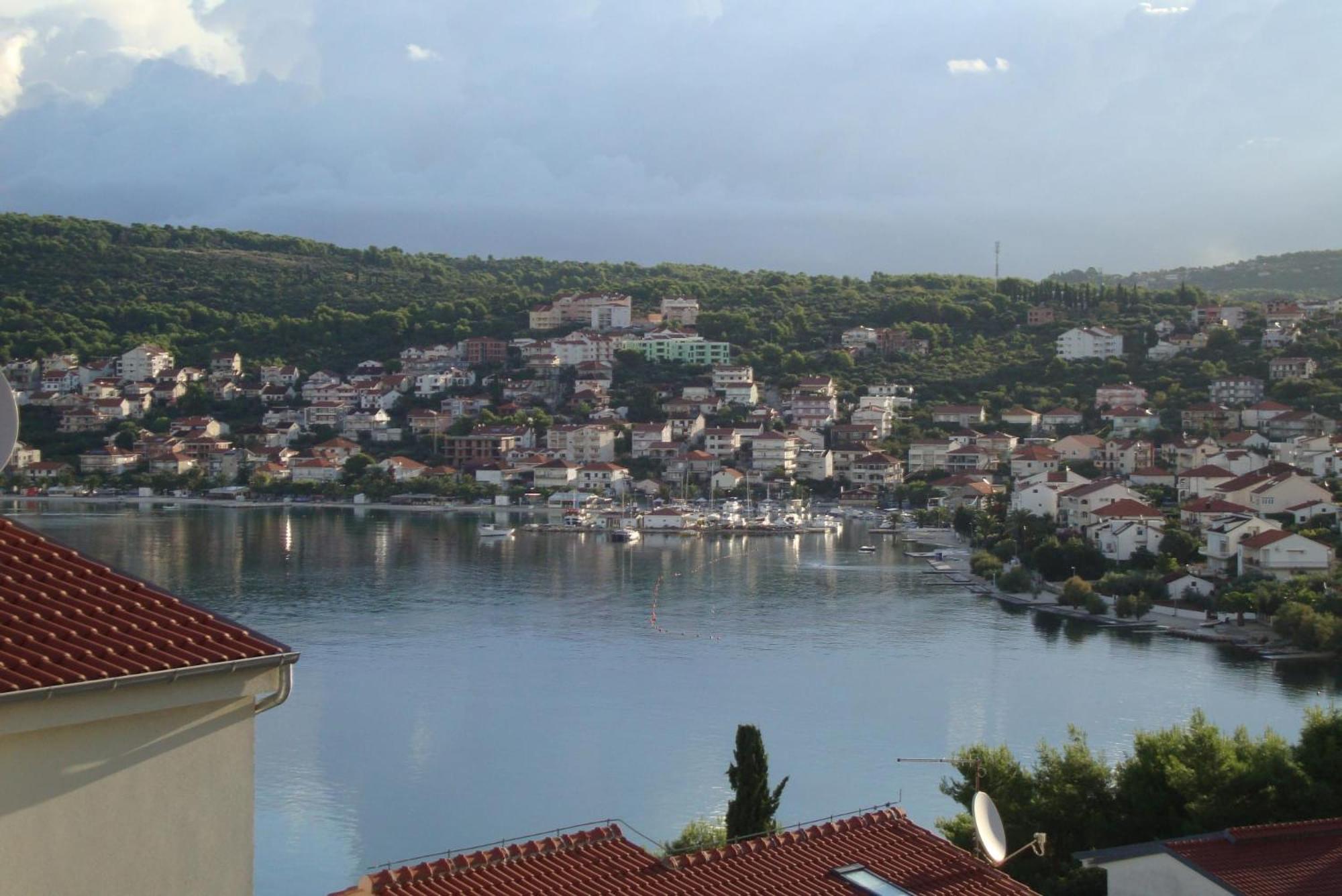 Panoramablick Appartement Trogir Buitenkant foto